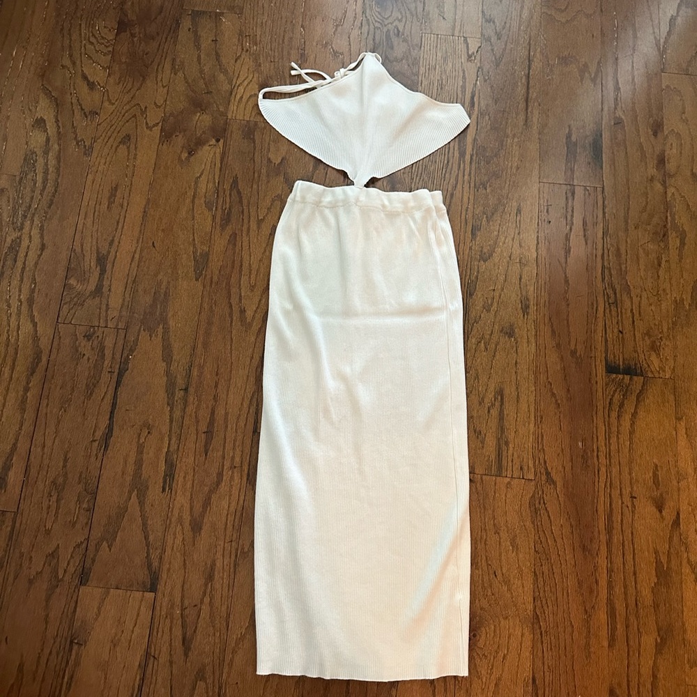 Princess Polly White cut out midi dress
